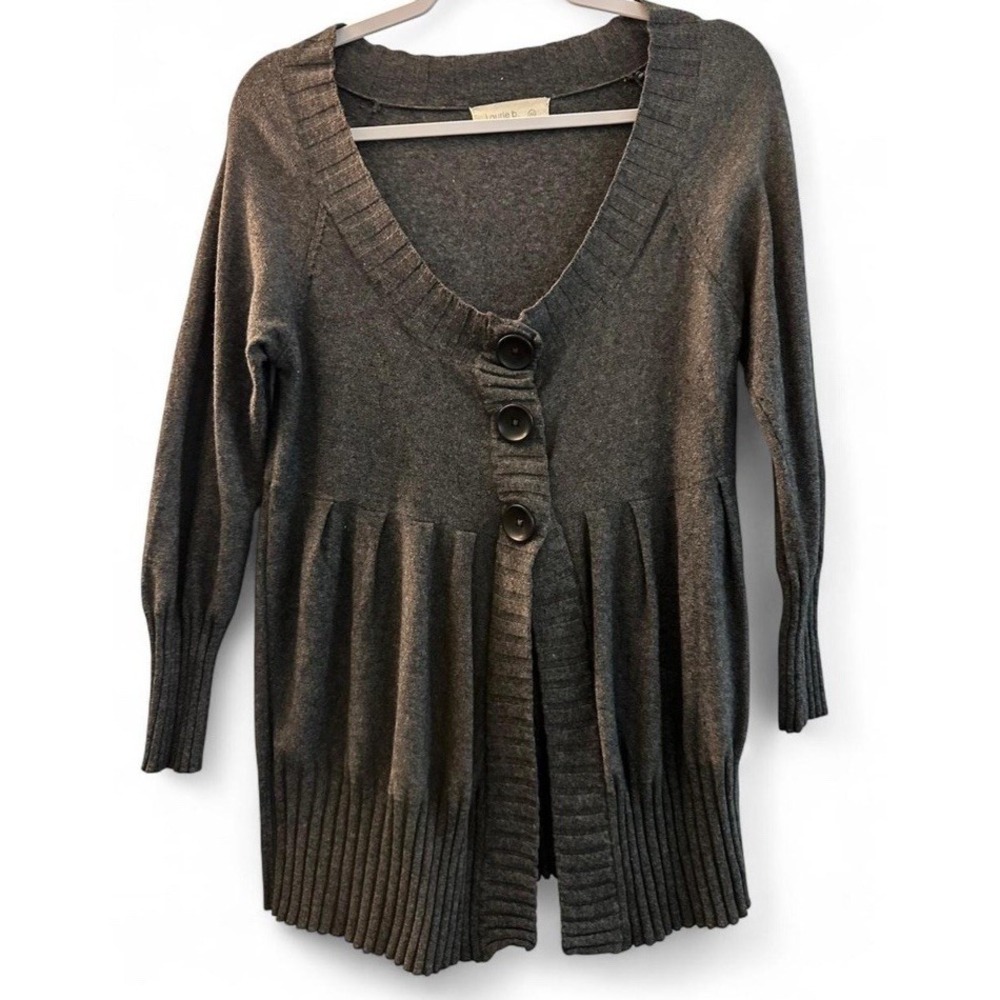 Y2K Babydoll Cardigan Women's Size M Gray